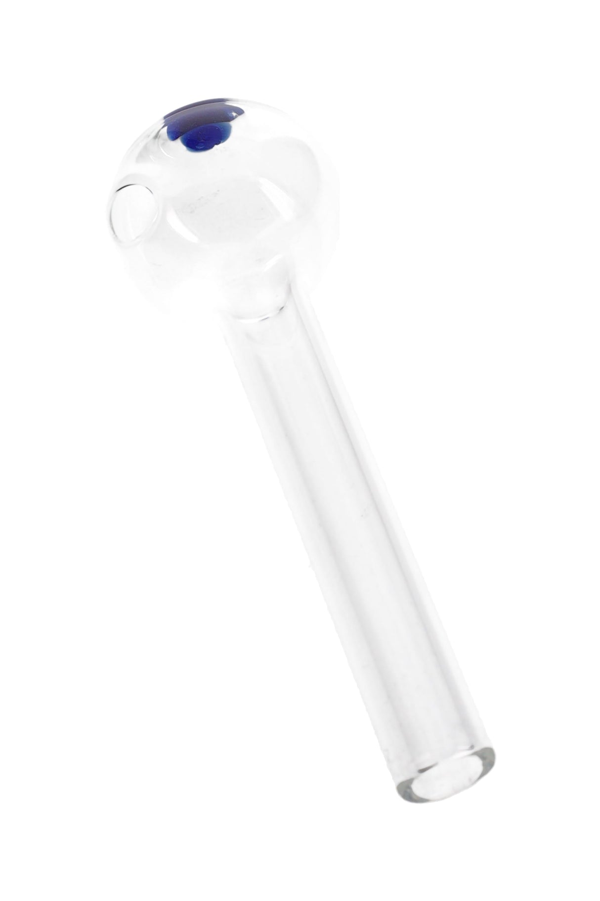 US-Made 4" Thick Glass Oil Burner Pipe – Blue Dot