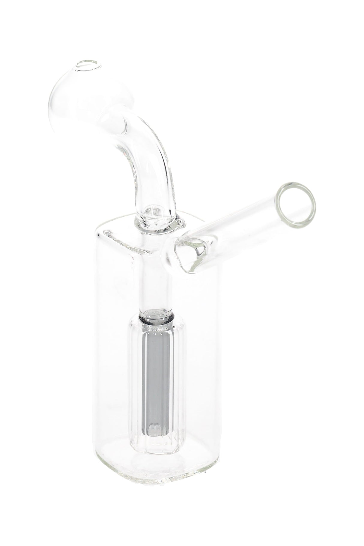 Clear Mini Glass Oil Burner Rig “Pocket Perc” – 3″ – Assorted Colors