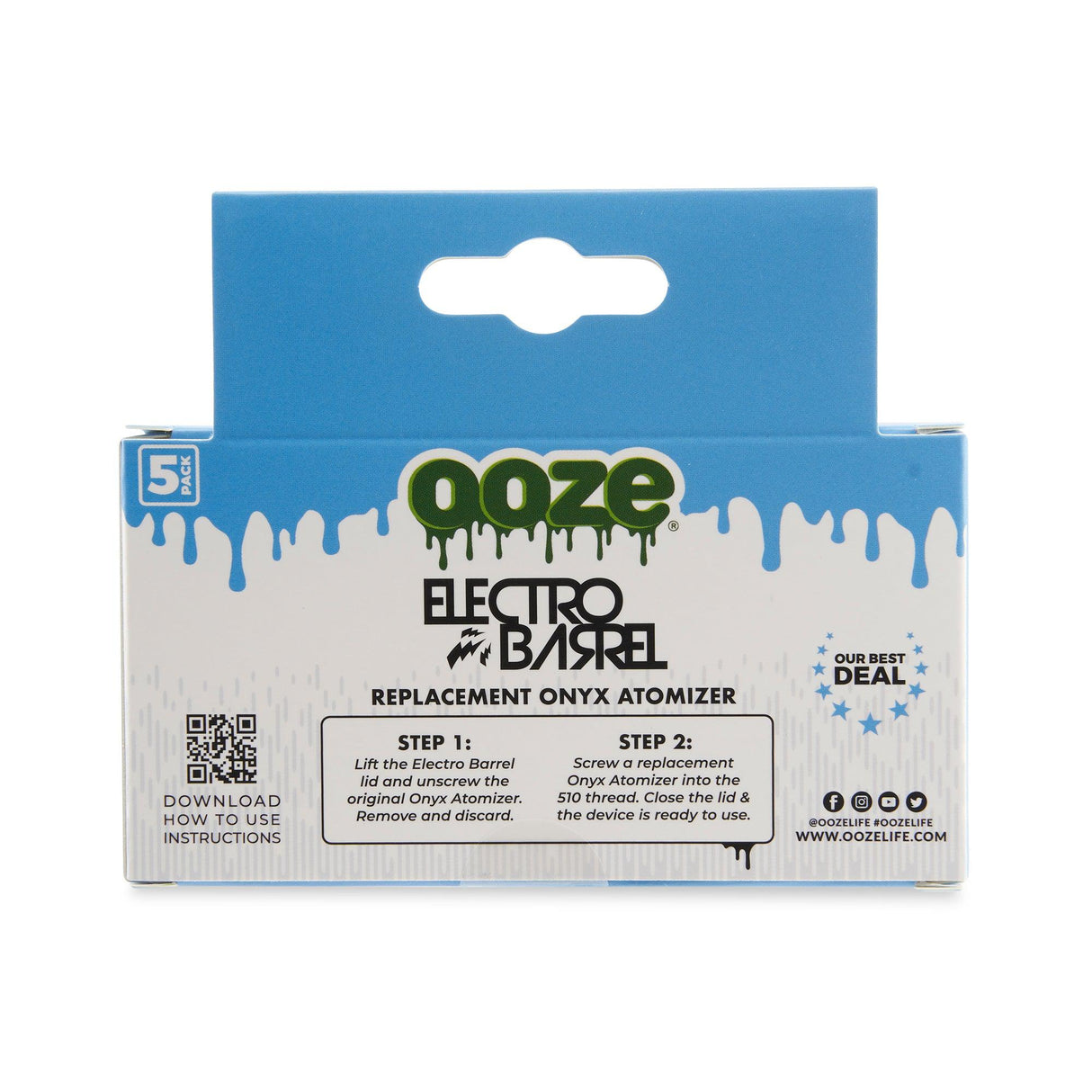 Ooze Electro Barrel Onyx Atomizer Replacements