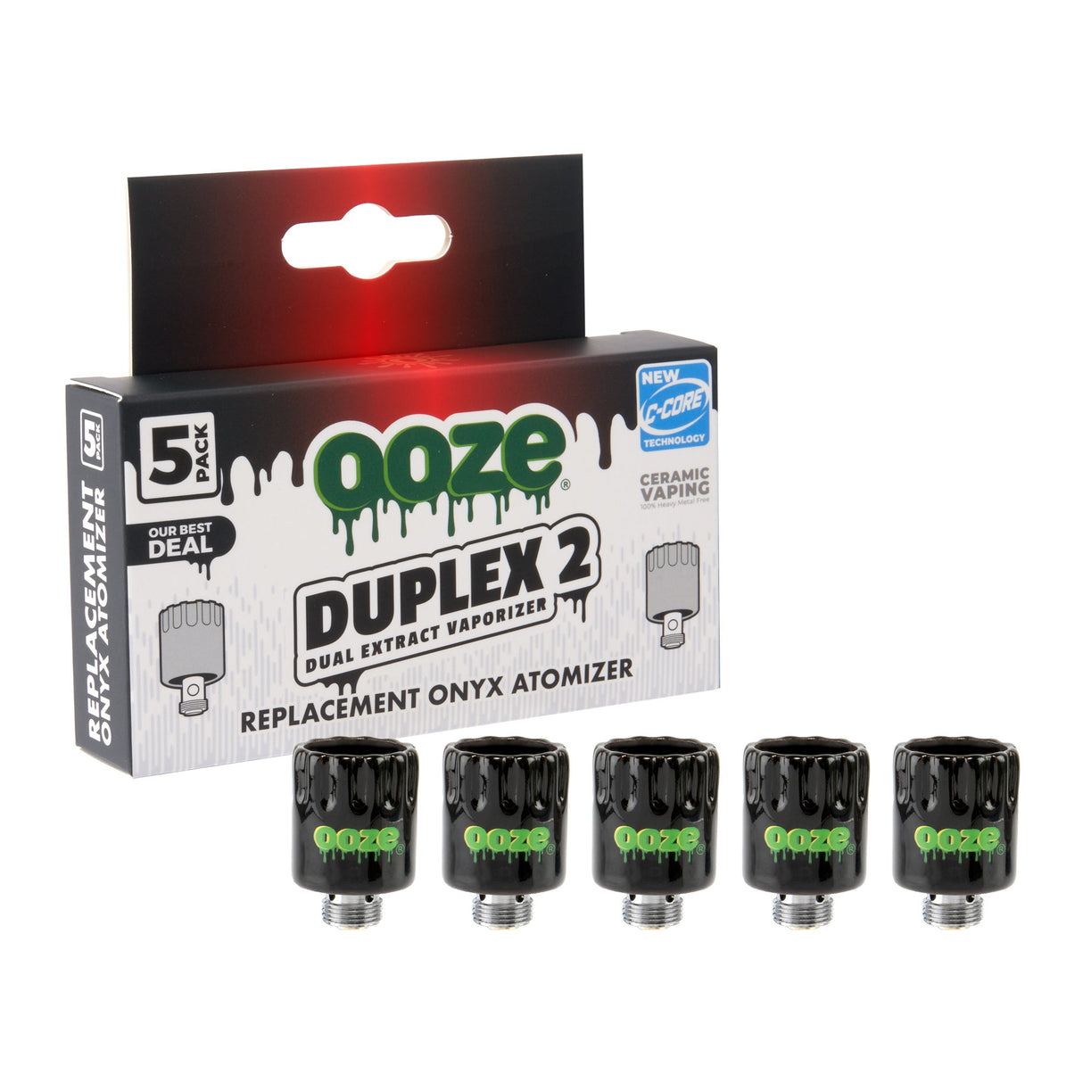 Ooze Duplex 2 Replacement Onyx Atomizers