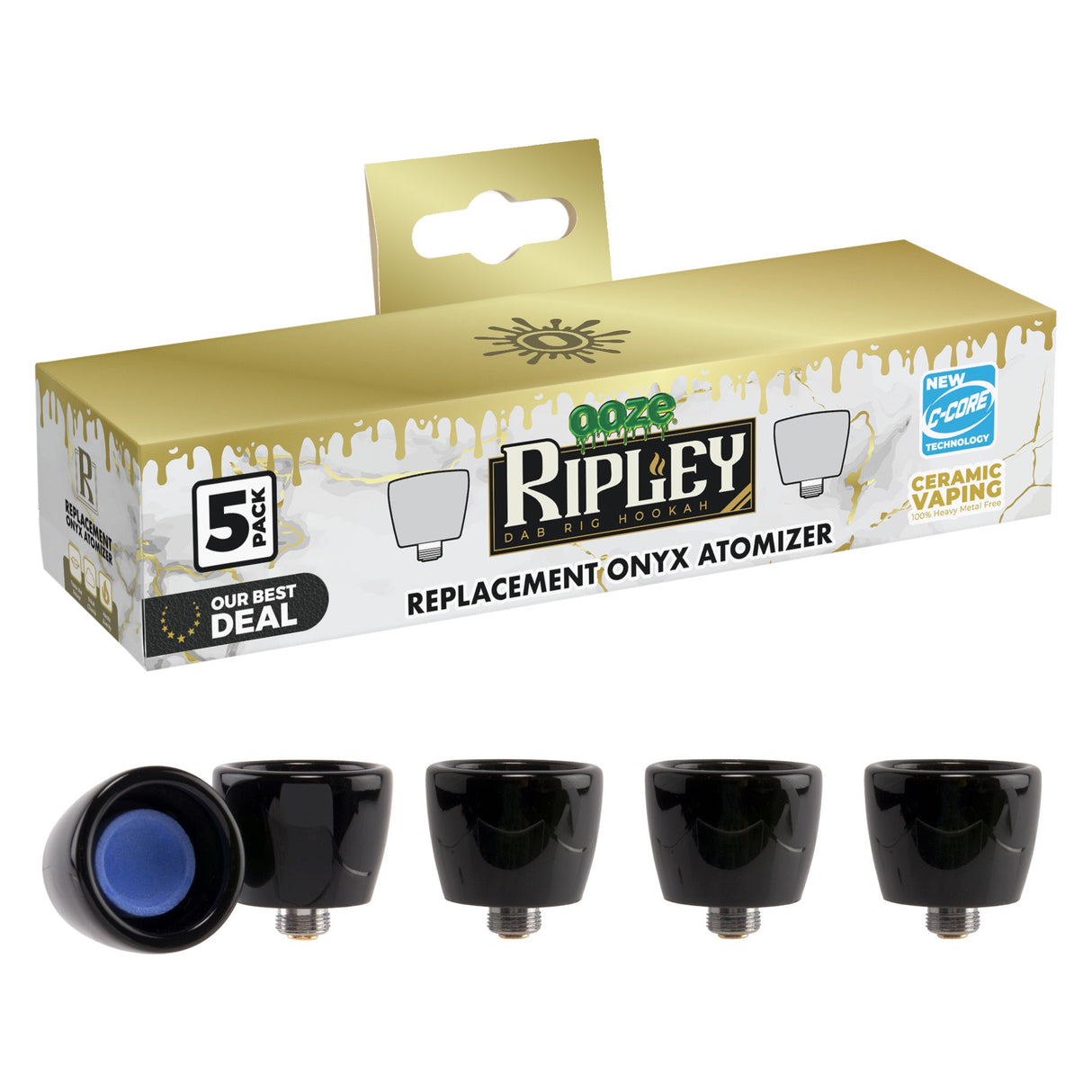 Ooze Ripley King Size Onyx Atomizer Replacements