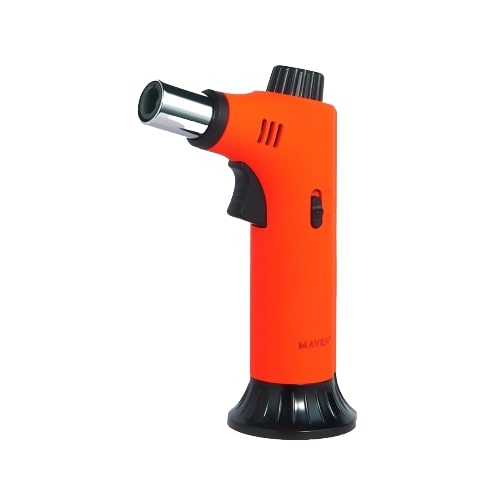 Maven Torch Pillar 7" Orange Adjustable Jet Flame Dab Rig Torch Front View