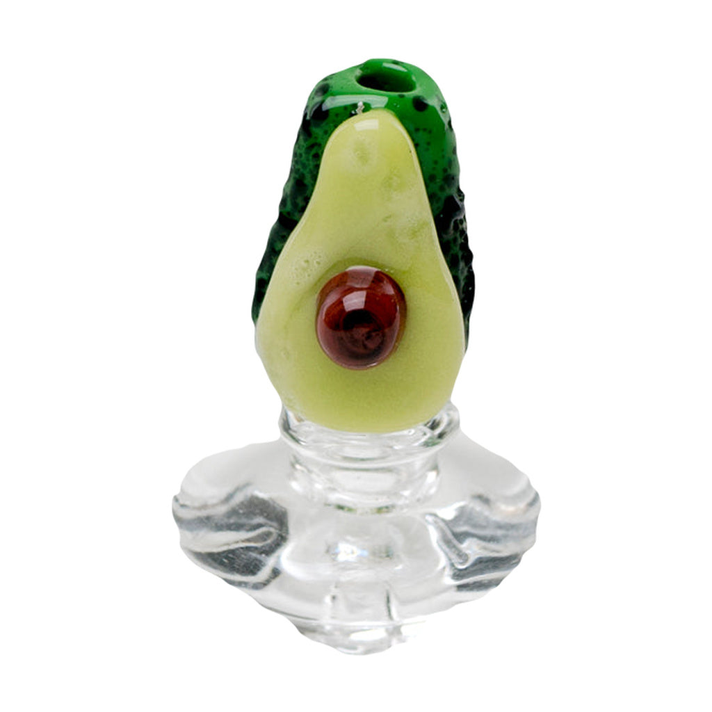Empire Glassworks Avocadope Carb Cap for Puffco Peak, Borosilicate Glass, Front View