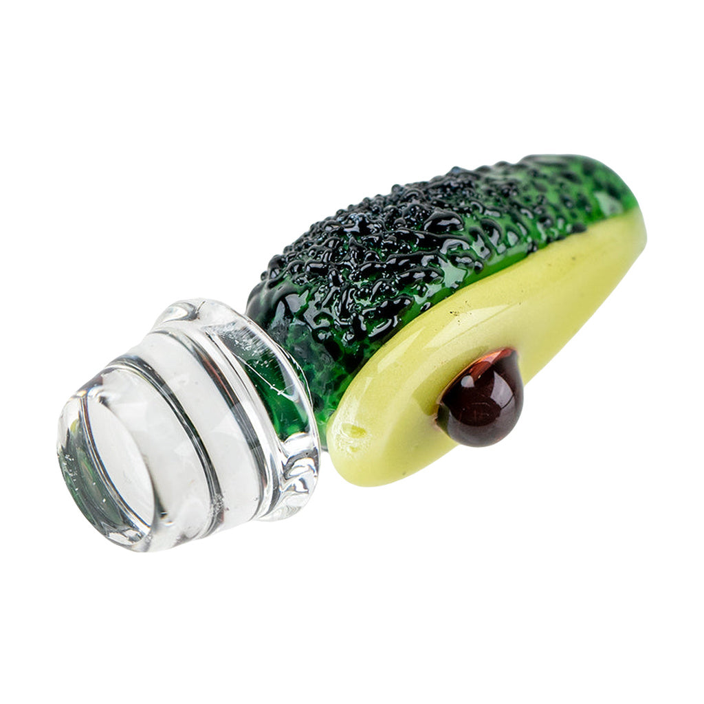 Empire Glassworks Avocadope Carb Cap for Puffco Peak Pro, Borosilicate Glass, Side View