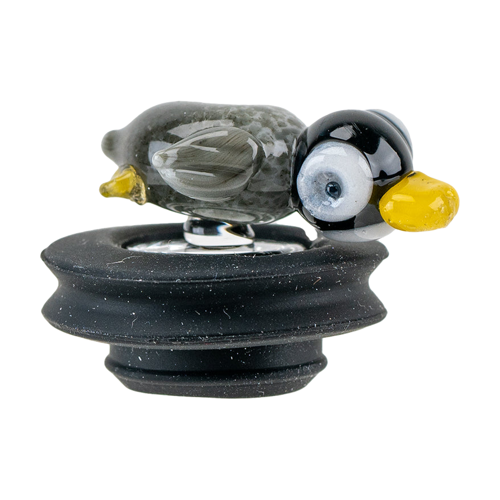 Empire Glassworks Penguin Puffco Peak Pro Carb Cap, Portable Borosilicate Glass, Front View