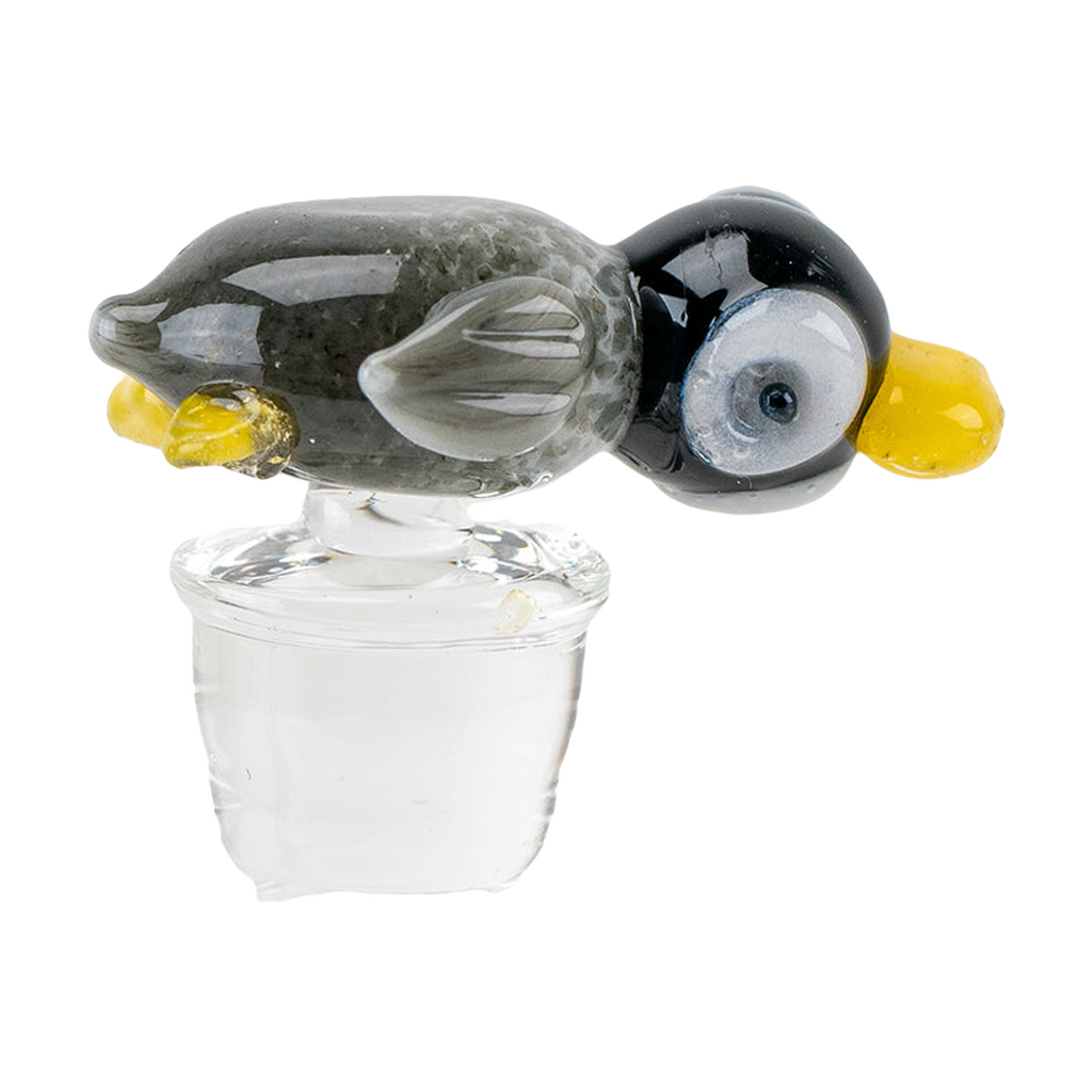 Empire Glassworks Penguin Puffco Peak Pro Carb Cap, Borosilicate, Portable, Front View