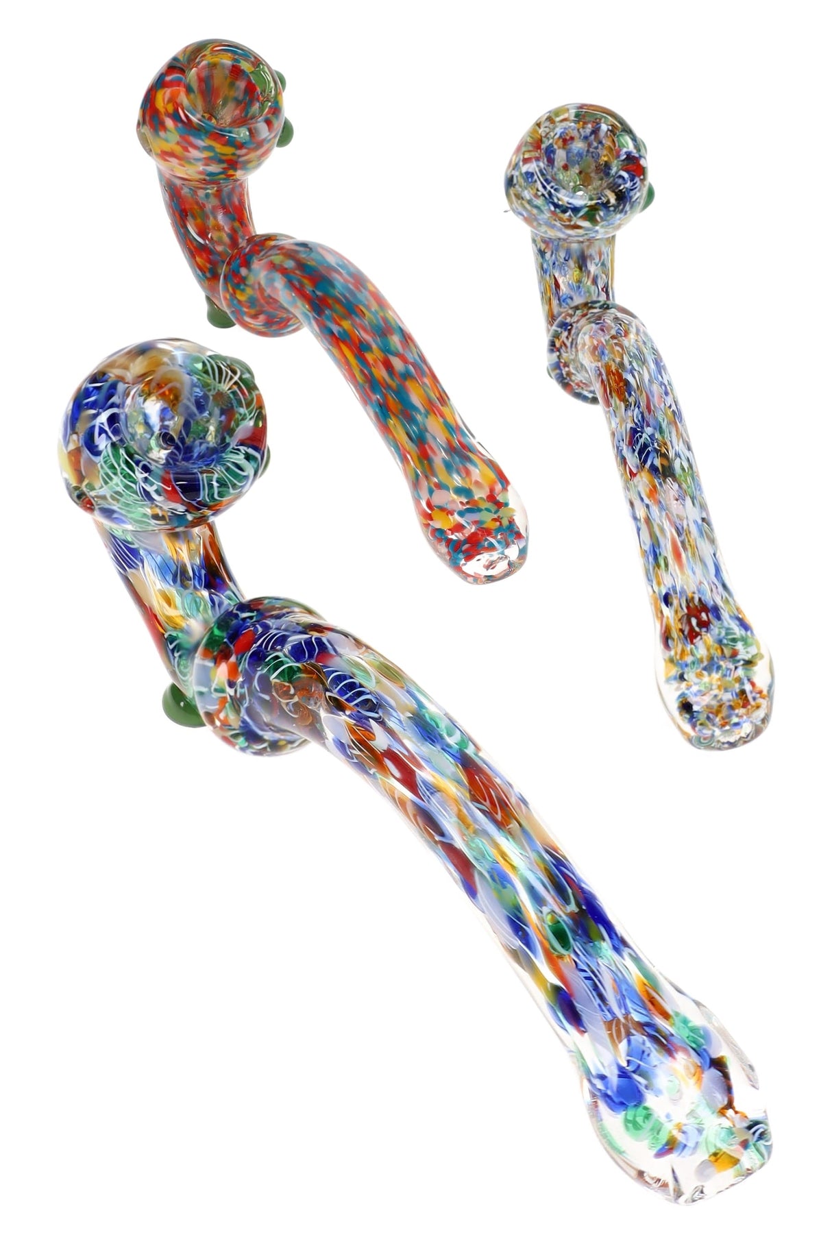 Confetti Frit Sherlock Glass Pipe Party Sleuth 7 inch alternate view