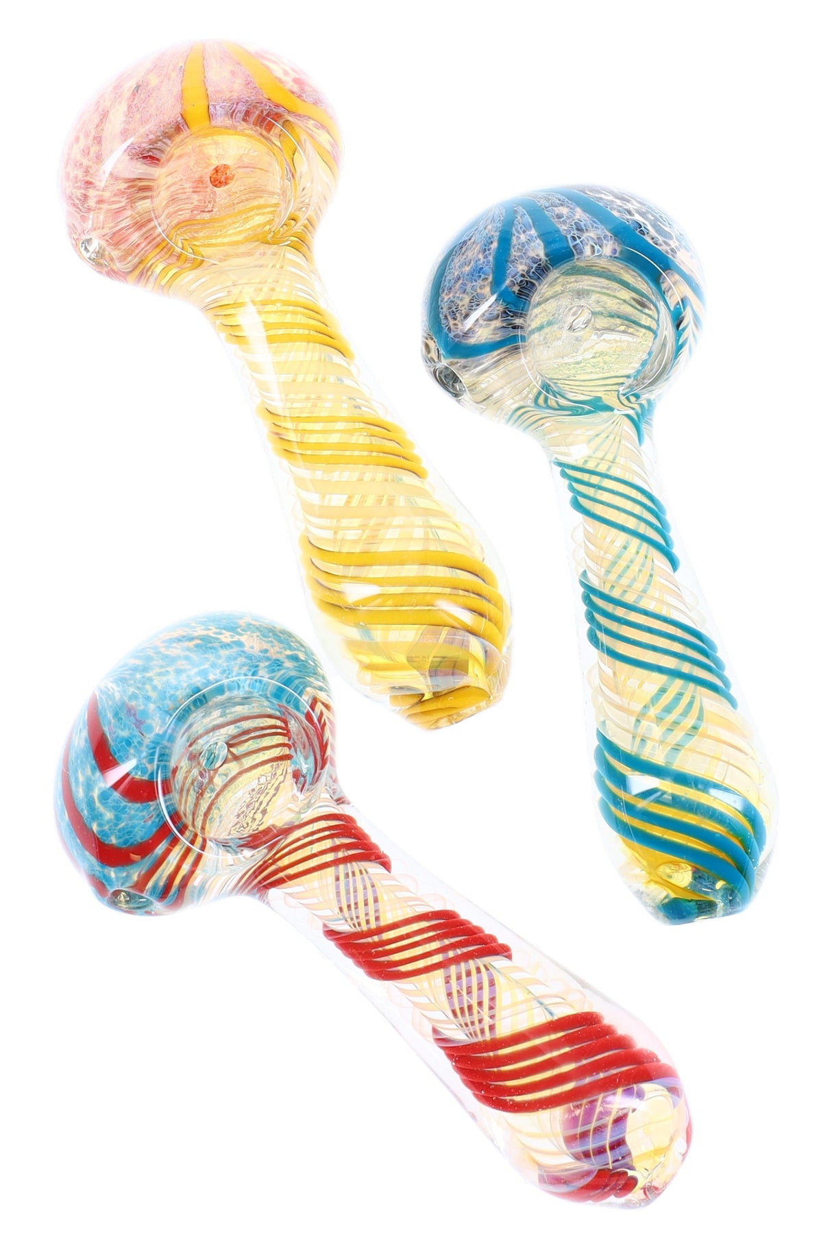 3.5″ Color-Changing Spiral Frit Spoon Pipe