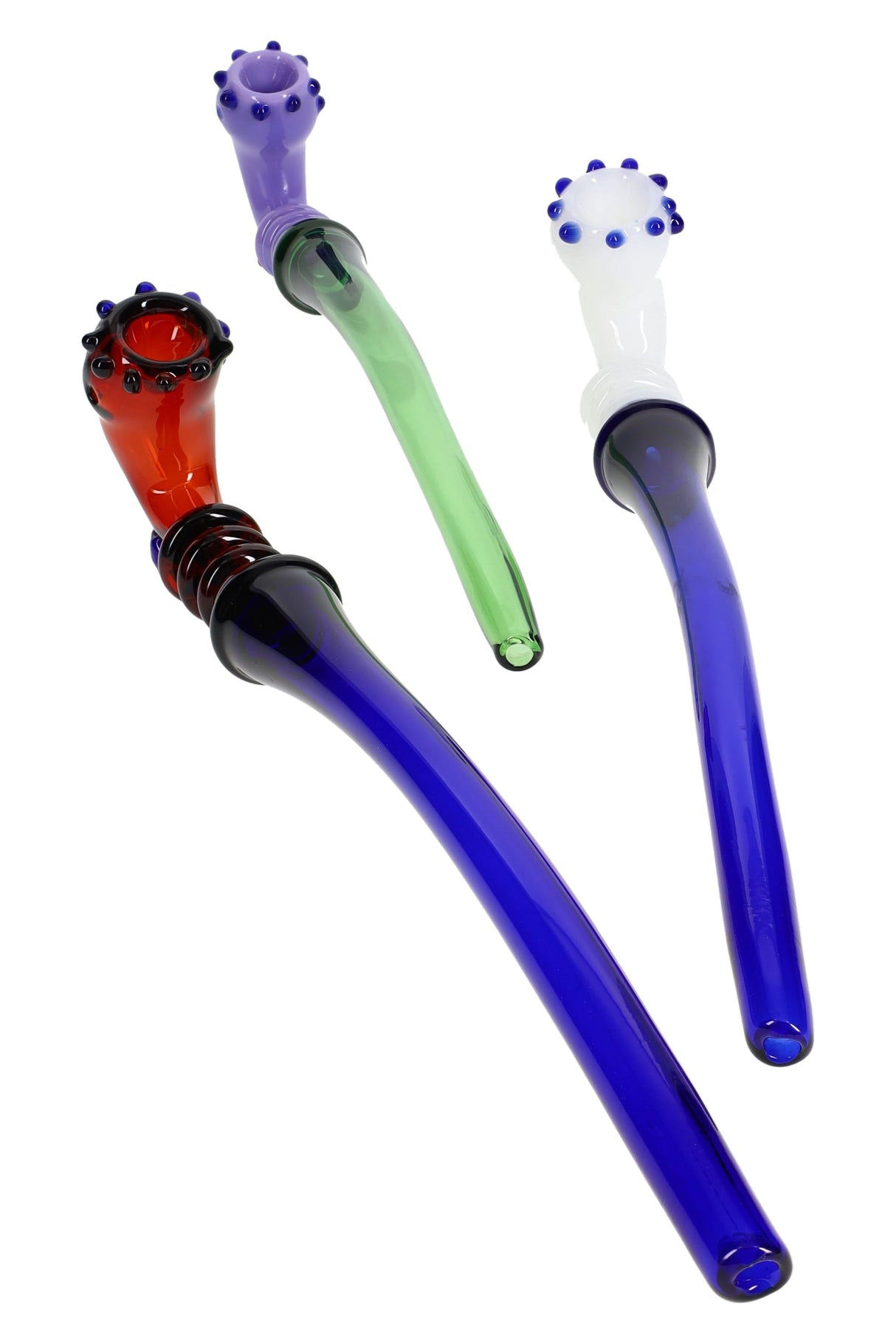 11″ Neon Marble Sherlock Pipe - Assorted Colors