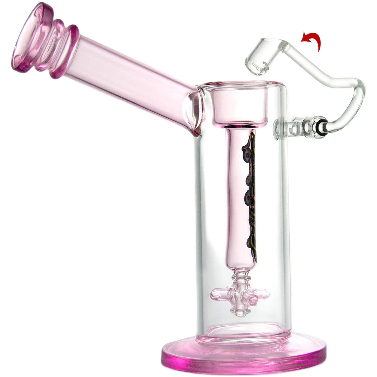 PILOT DIARY Hephaestus Compact Swing Arm Dab Rig w/ Propeller Perc - 6"