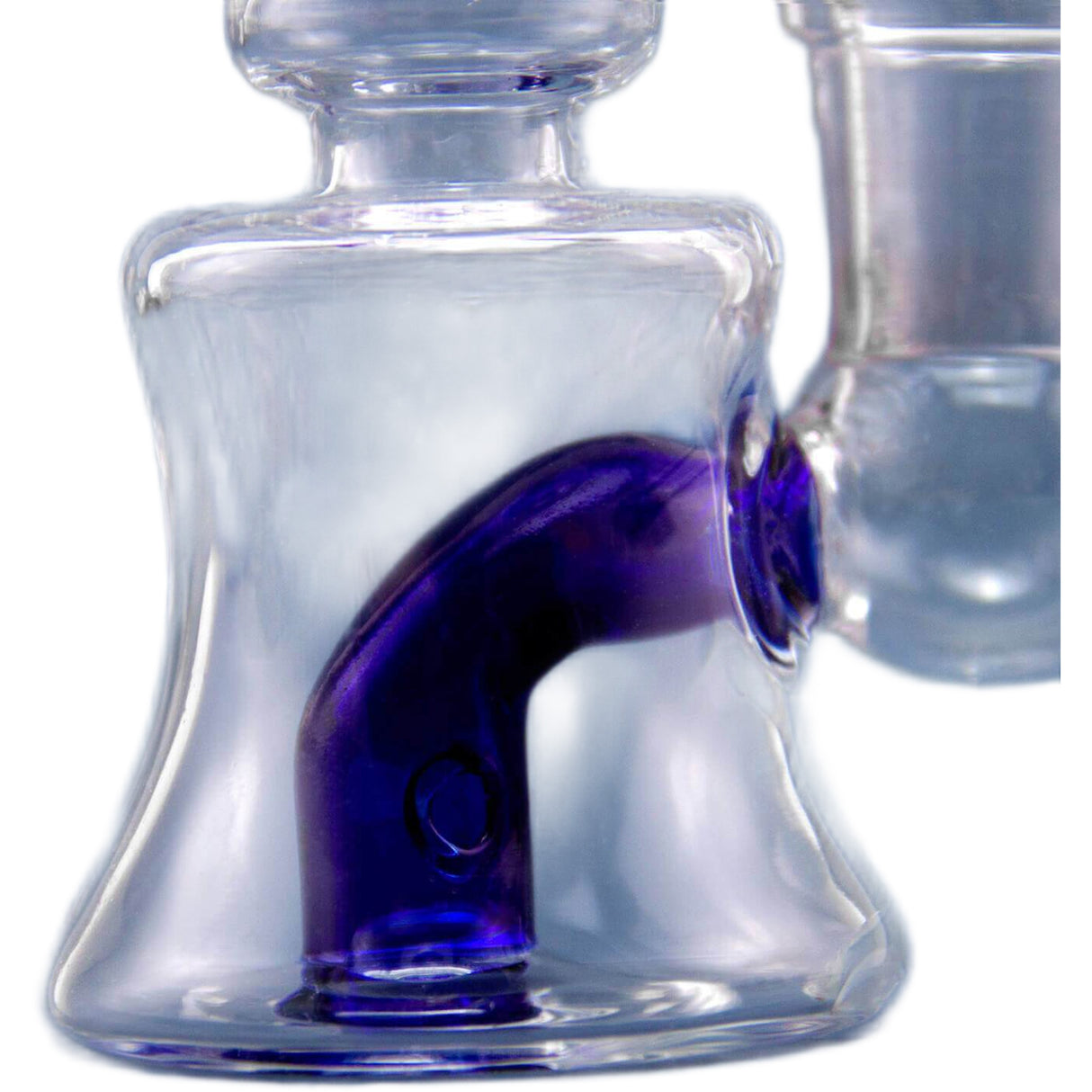 PILOT DIARY Mini Rig 4" Oriental Blue Borosilicate Glass Dab Rig with 14mm Connection