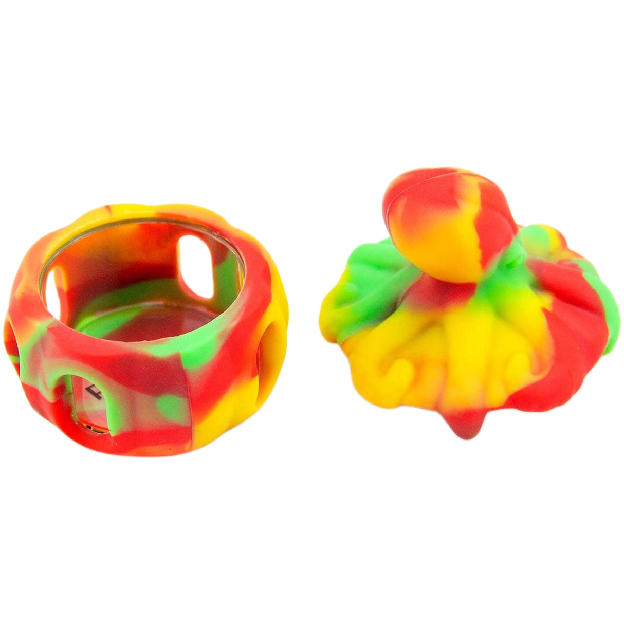 PILOT DIARY Vibrant Octopus 10ml Silicone Dab Container - Multicolor