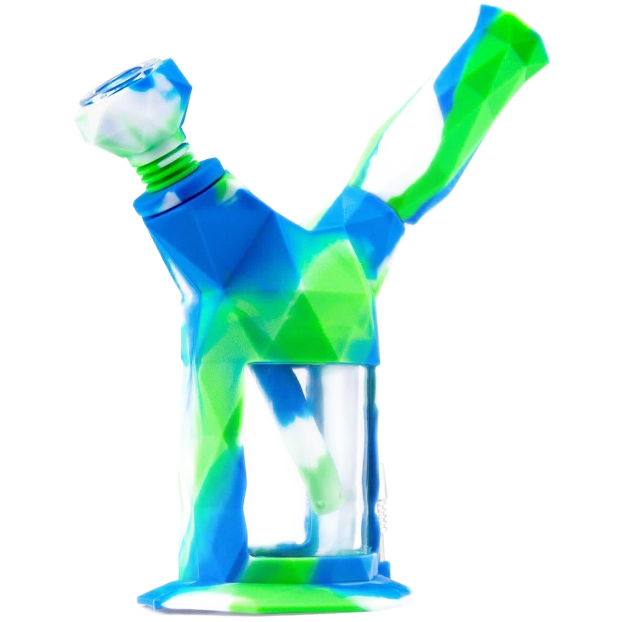 PILOT DIARY Waxmaid Gemini Versatile 2-IN-1 Silicone Waterpipe & Dab Rig