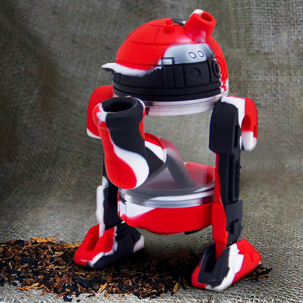 PILOT DIARY Silicone Robot Bubbler - Unbreakable, for Herbs & Concentrates