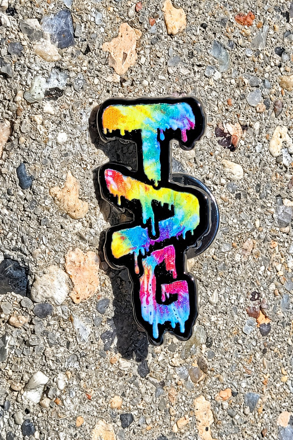TAG - Wavy Label Logo 1.25" x 0.625" Lapel Pin