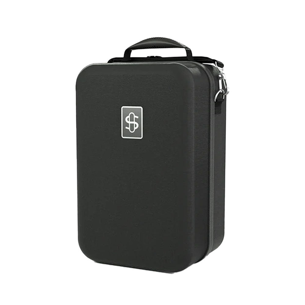 Stündenglass Kompact Infuser Water Pipe Case - Durable Black Exterior, Front View