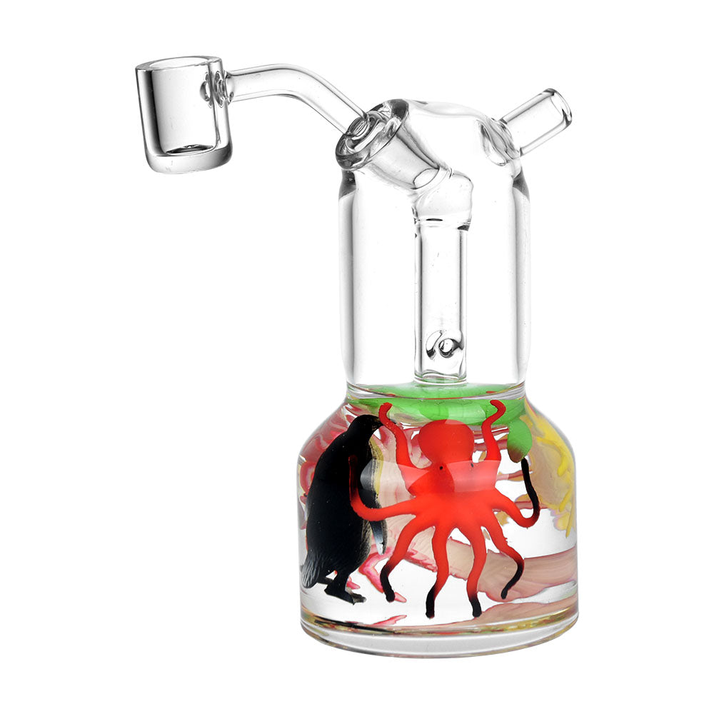 Sea Splendour Glass Dab Rig - 5.5" with 14mm Female Joint and Ocean Motif