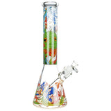 Wormhole Psychedelic Forest Beaker Water Pipe - 14.5" / 14mm F