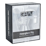 GRAV Hourglass Pocket Dab Rig 4" - Compact & Splashproof w/ Quartz Banger