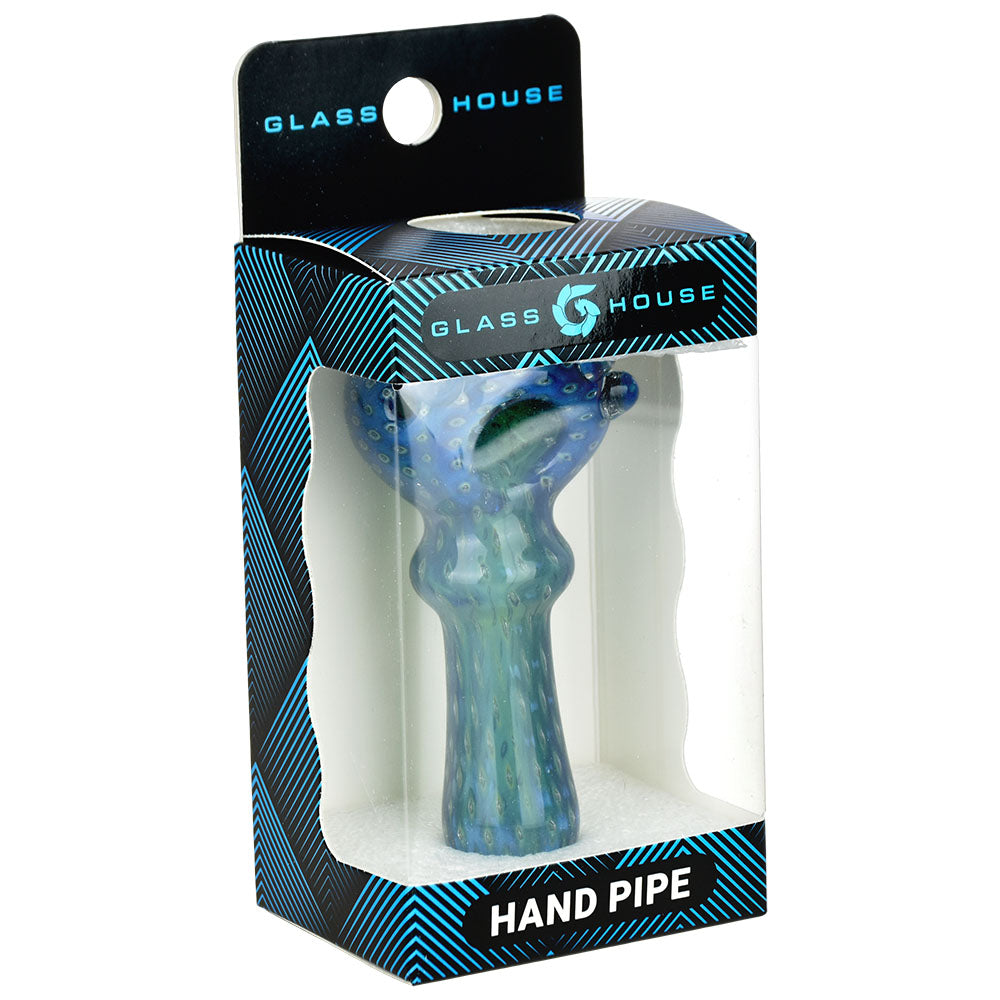Glass House Translucent Blue Spoon Pipe in Packaging - Borosilicate Glass, Easy Grip