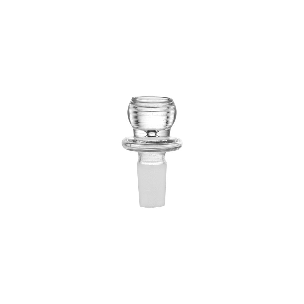 Smoking Parlor Soft Glass Water Pipe Bowl - Front View on Seamless White Background