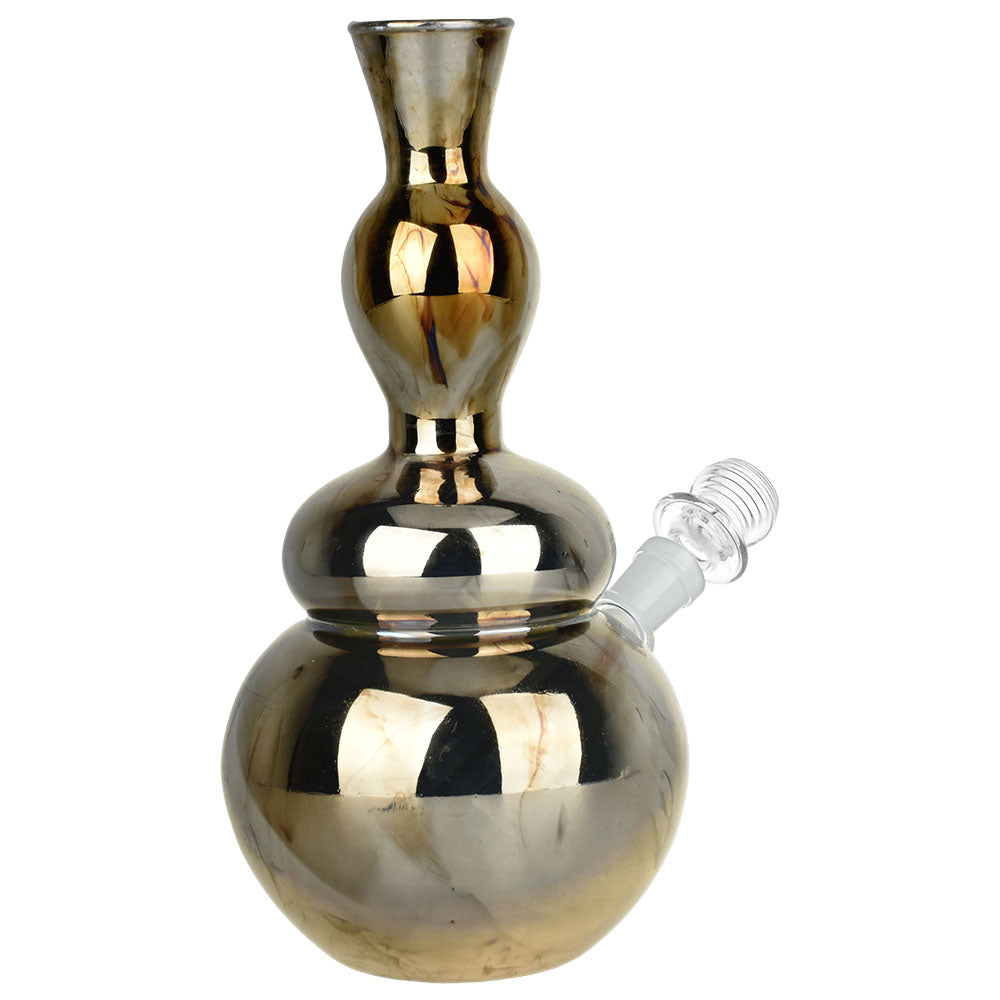 Midas Touch Soft Glass Water Pipe - 9" with 14mm Female Joint - Front View