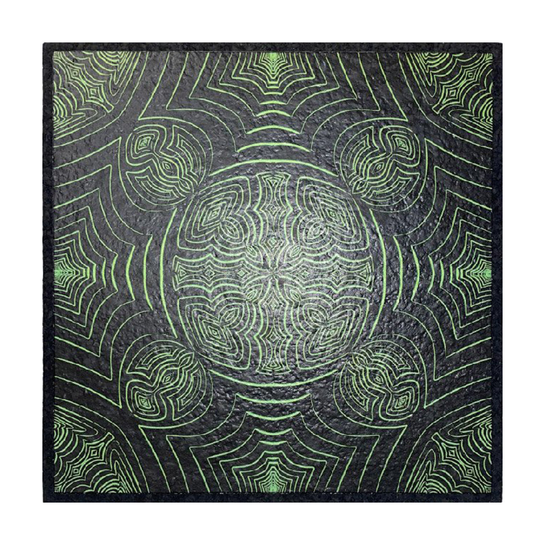 East Coasters 12" Psilocin Art Corridor Dab Mat - Top View on White Background