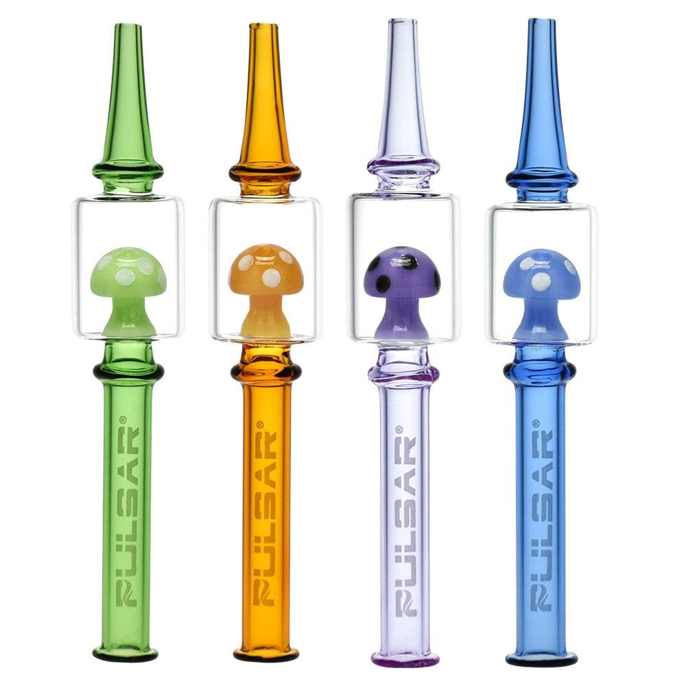Pulsar Magic Mushroom Dab Straw Collector - 4 Pack