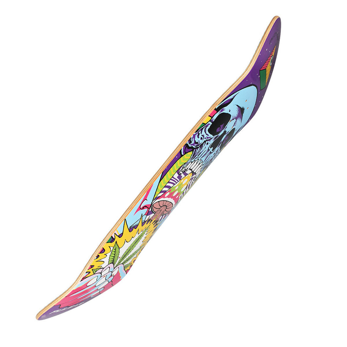 Pulsar SK8 Deck 'Source Of Life' Graphic, 32.5" x 8.5", Vibrant Side View