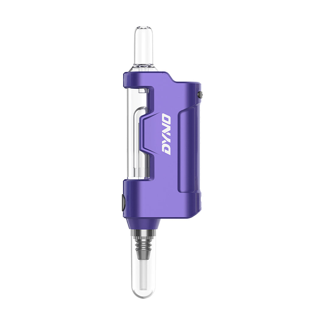 Yocan Dyno Vaporizer in Purple - Compact, Portable Design with Glass Mouthpiece - Front View