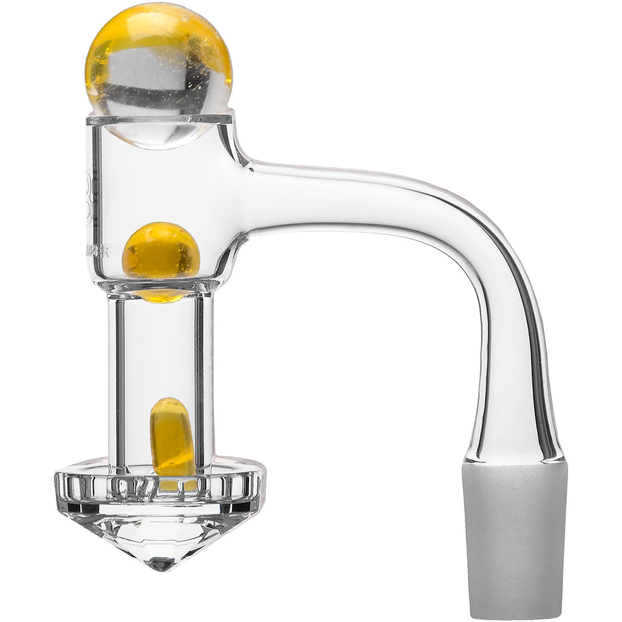 DANK BANGER Diamond Bottom Terp Slurper Quartz Banger With Pearls
