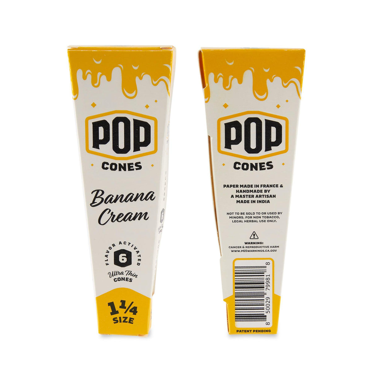 Pop Cones 1 ¼ Size Ultra Thin 6pk Cones - 24ct Display