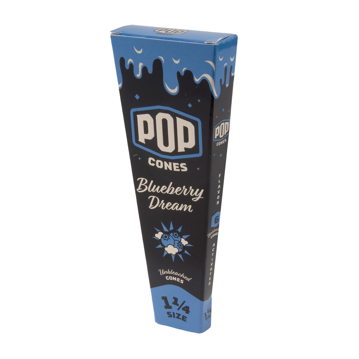 Pop Cones 1 ¼ Size Unbleached 6pk Cones – 24ct Display