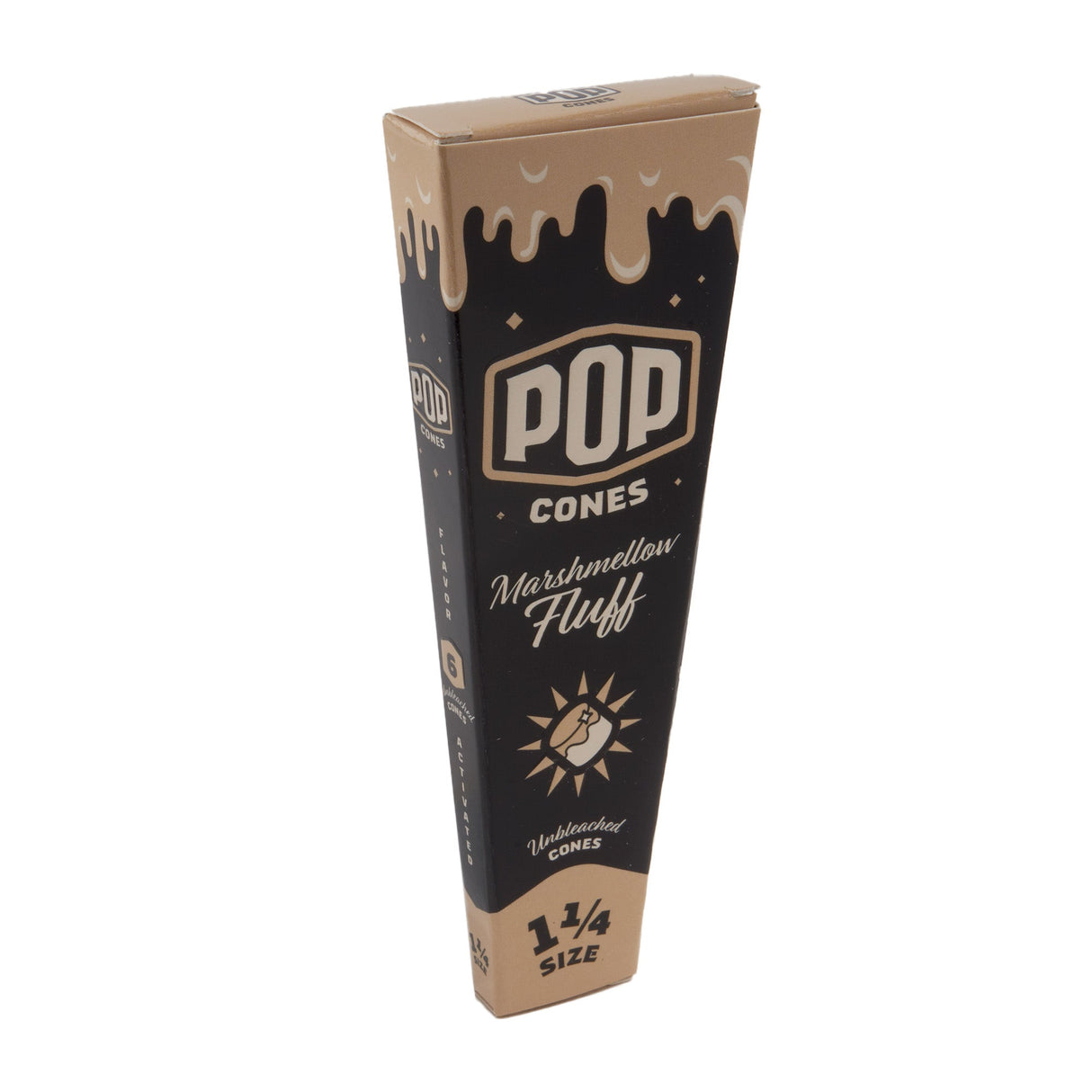 Pop Cones 1 ¼ Size Unbleached 6pk Cones – 24ct Display