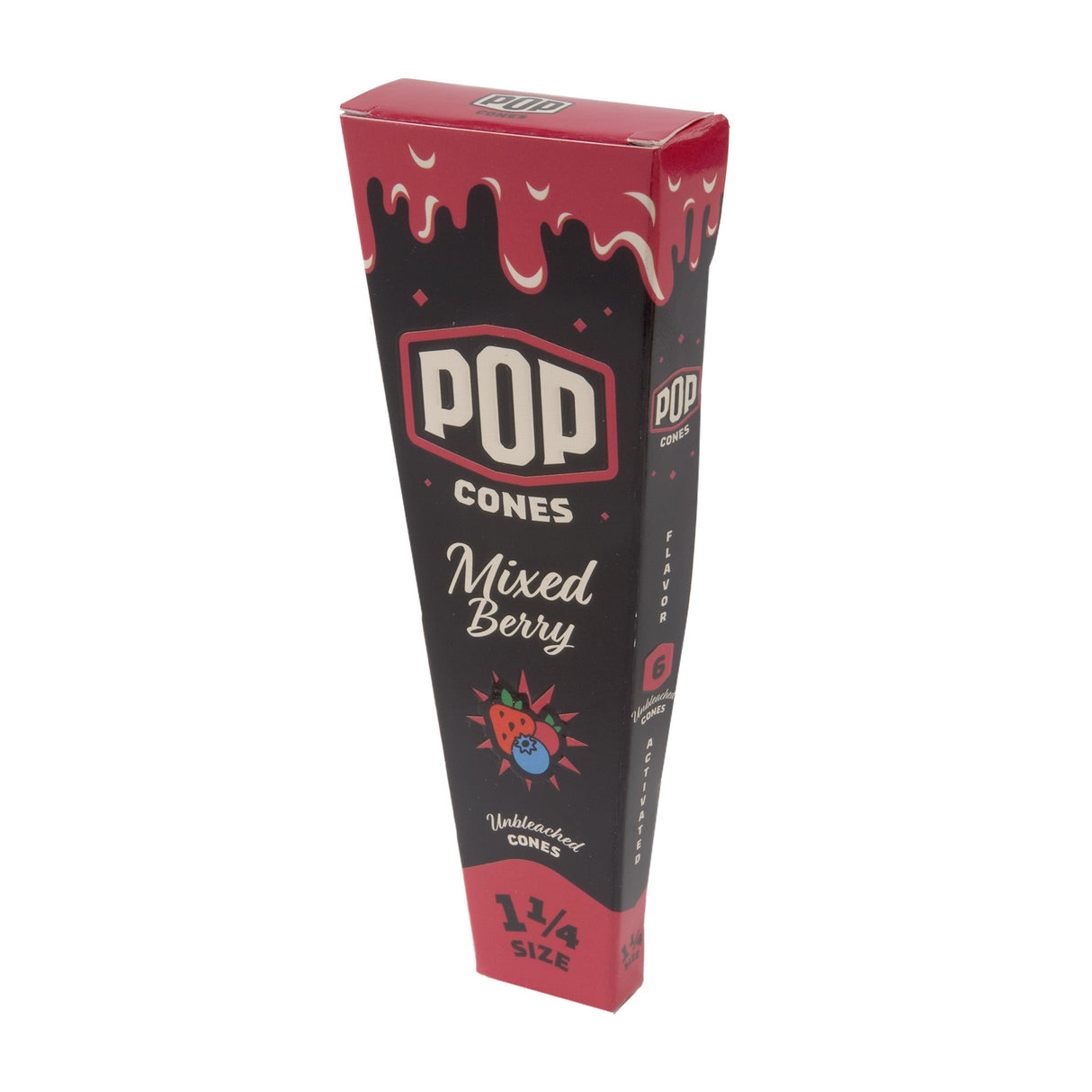 Pop Cones 1 ¼ Size Unbleached 6pk Cones – 24ct Display