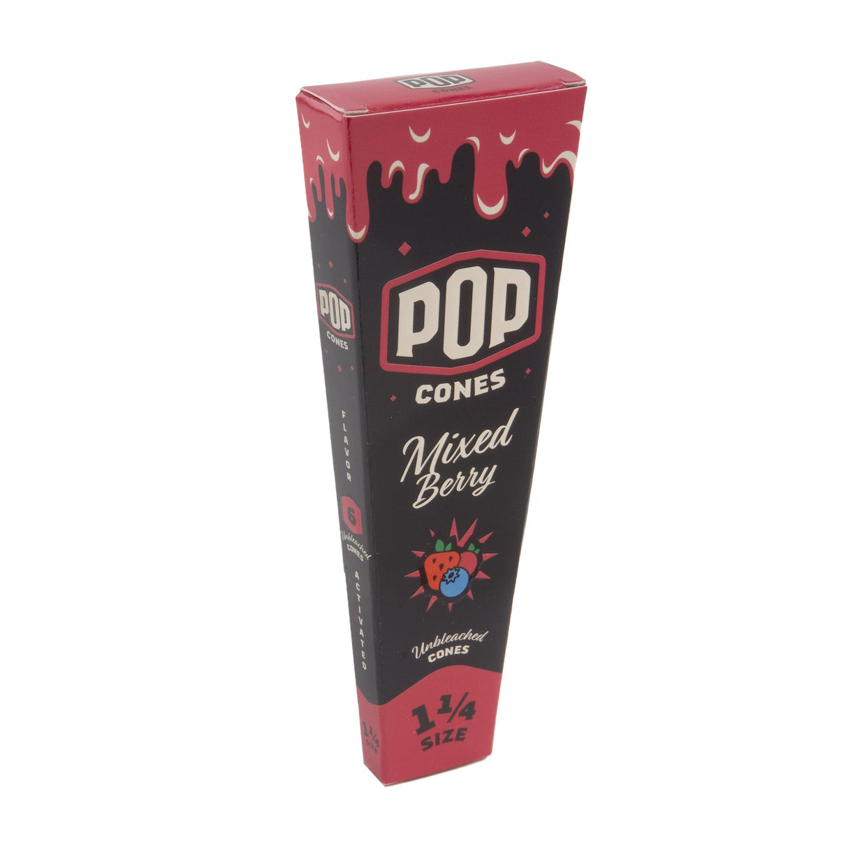 Pop Cones 1 ¼ Size Unbleached 6pk Cones – 24ct Display