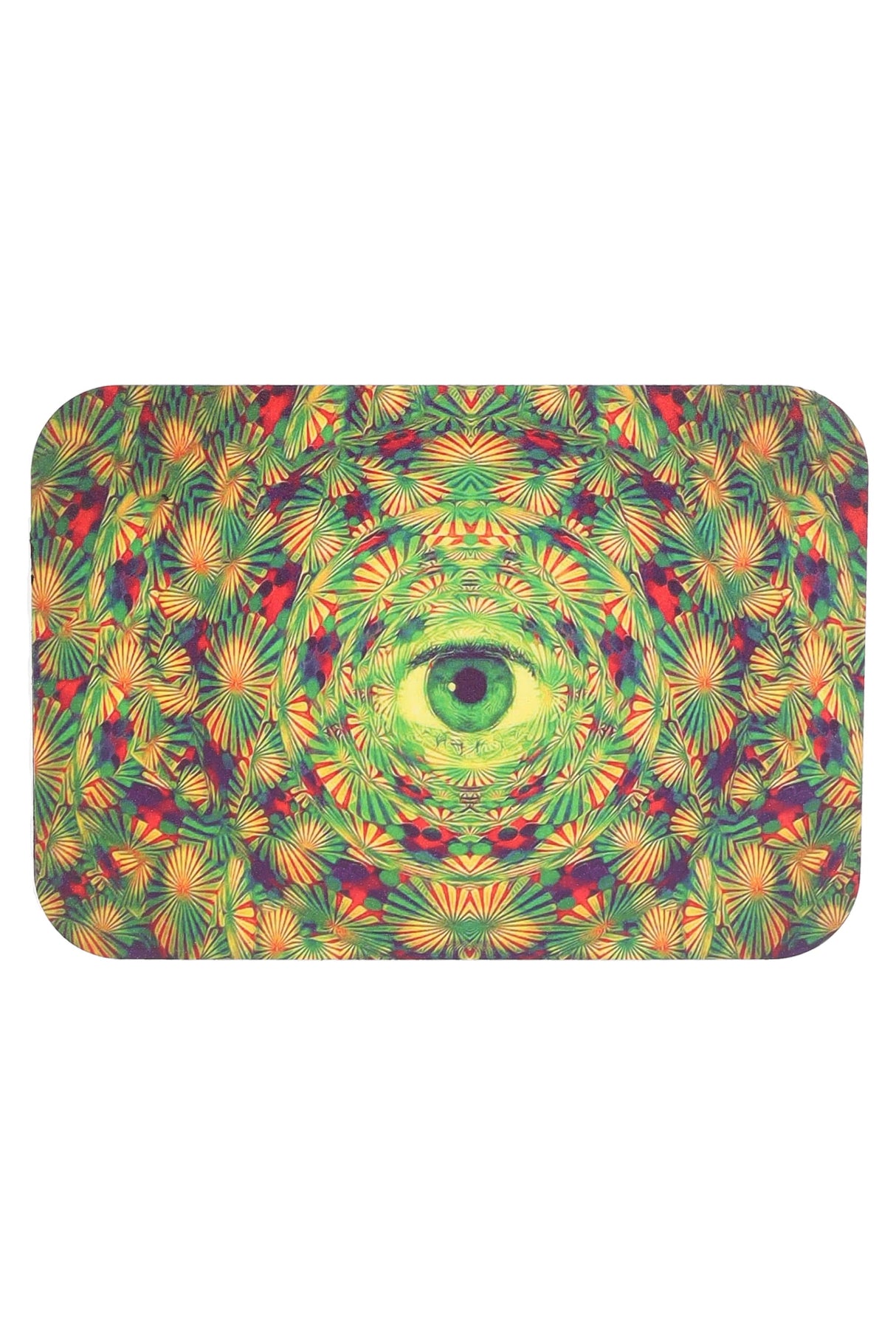 Small Art Metal Rolling Tray with Magnetic Lid – 7″ × 5″ – Select Design