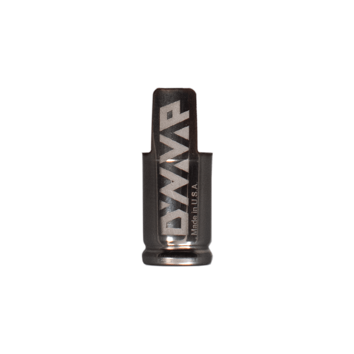 Close-up of the DynaVap Standard Cap highlighting the built-in digger tool at the top of the cap