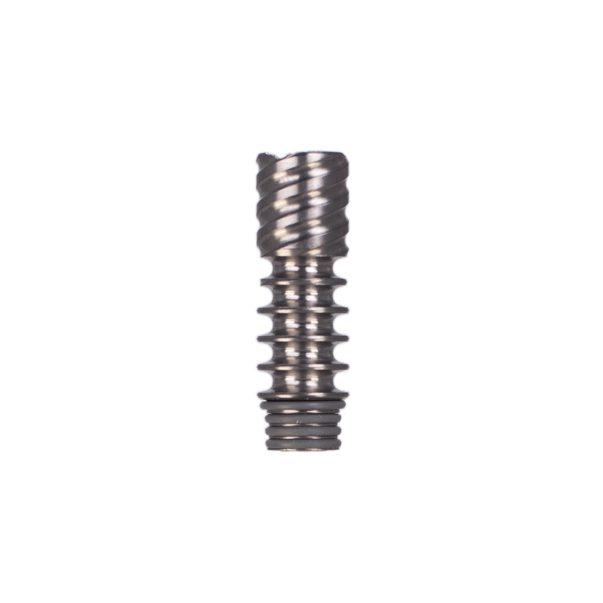 DynaVap Titanium Tip vaporizer part shown at an angle highlighting its 5 fin heat distribution design