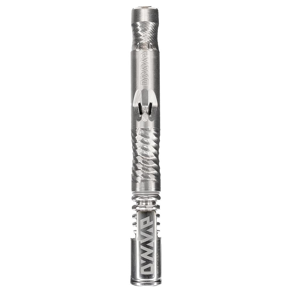DynaVap The M 2021 Edition vaporizer shown capped, with the stainless steel Tip and Captive Cap assembled.