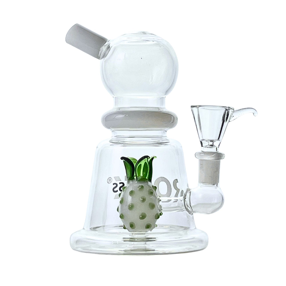 Luau 7" Rock Glass Pineapple Perc Dab Rig