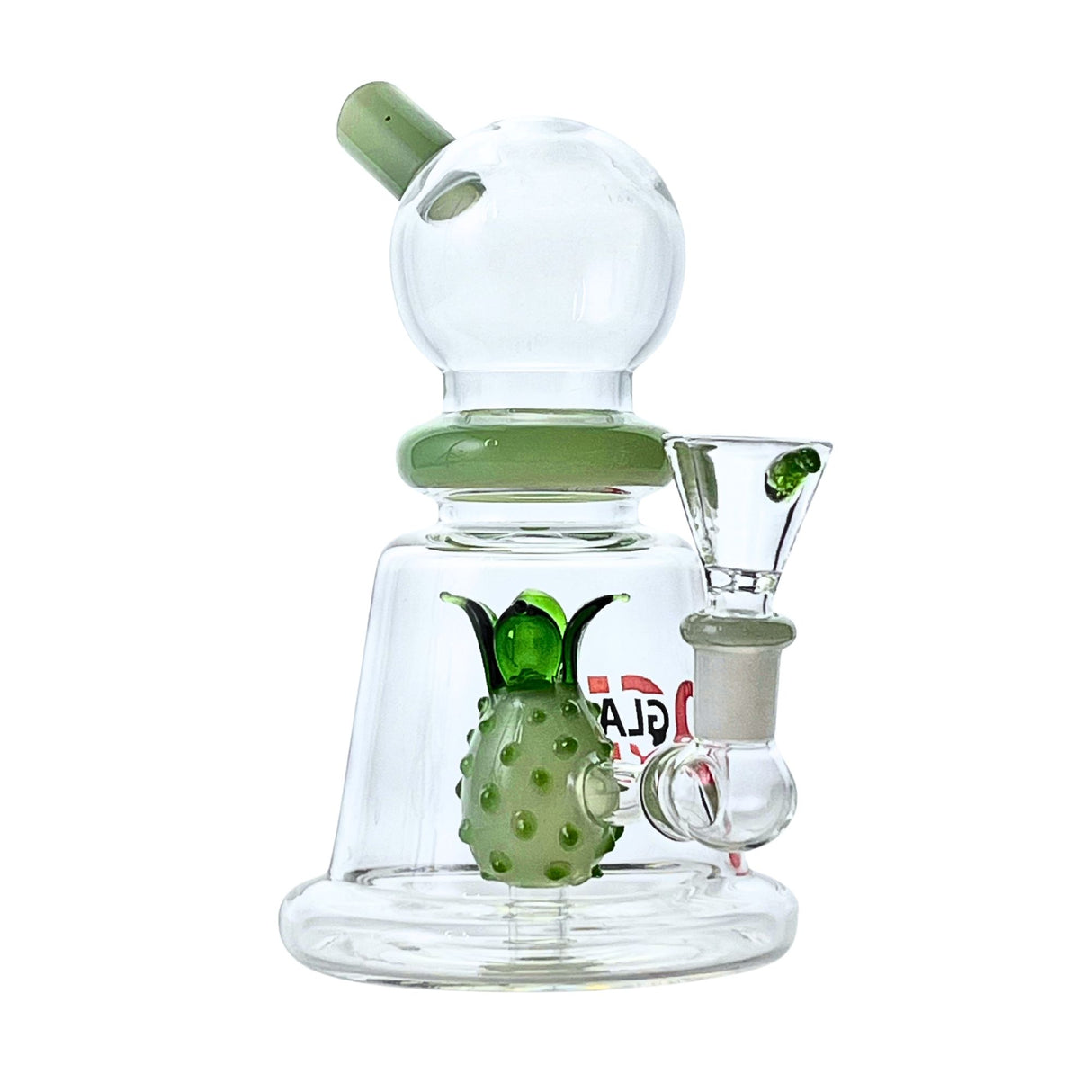 Luau 7" Rock Glass Pineapple Perc Dab Rig