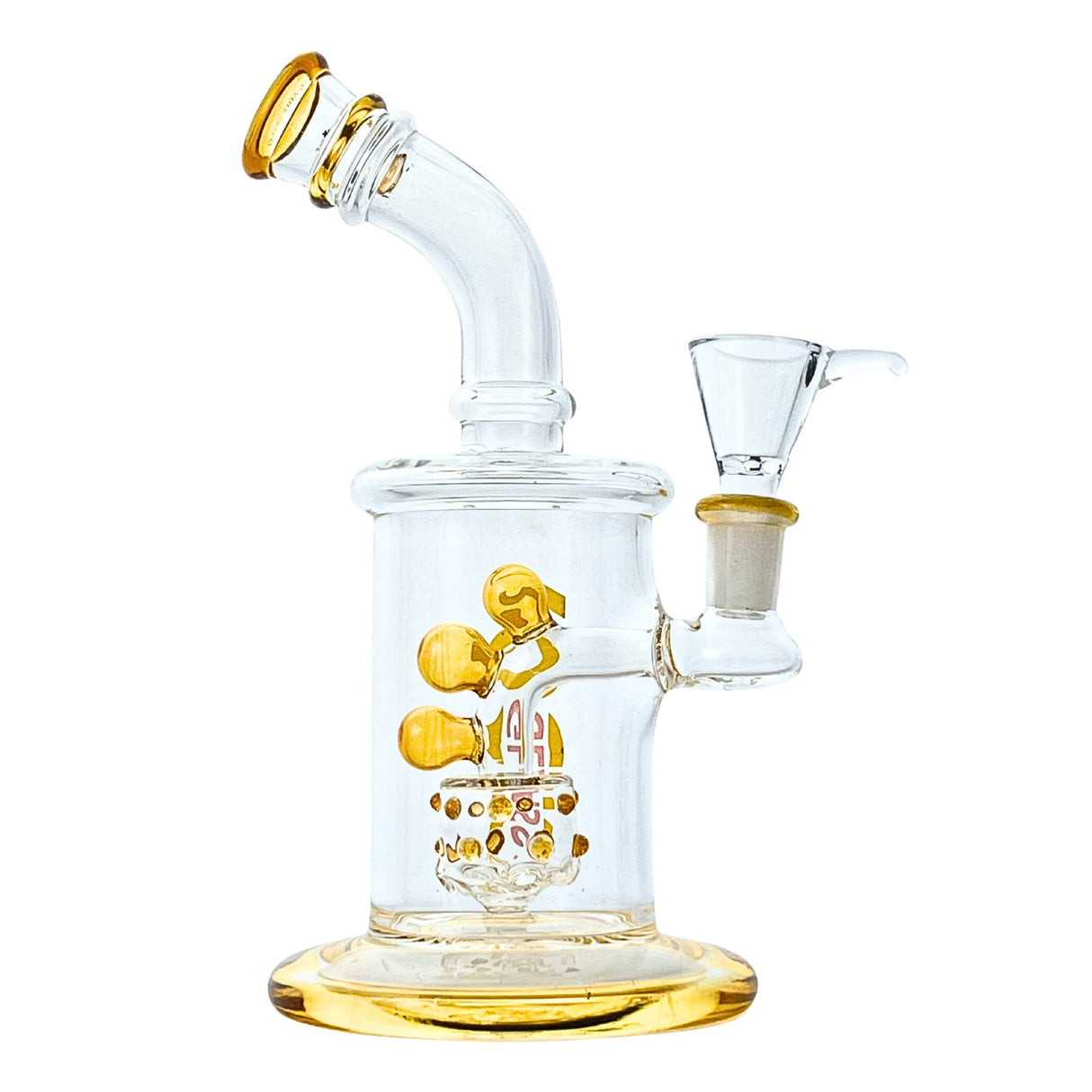 Alpine 8" Rock Glass Swiss Perc Dab Rig