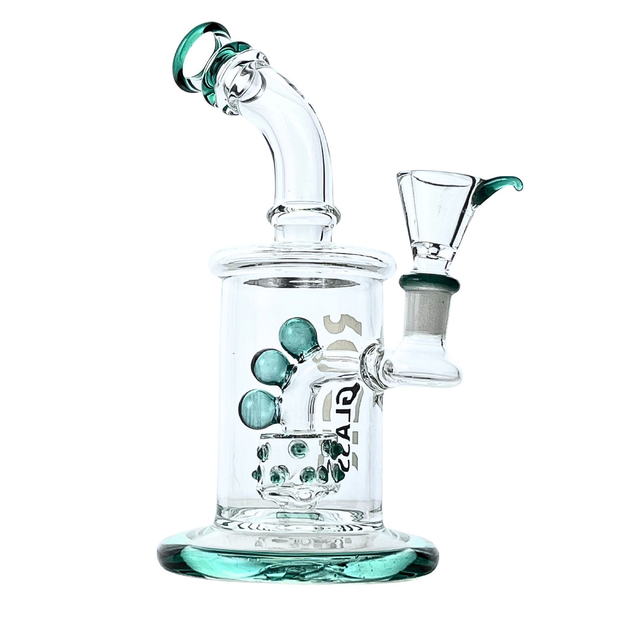 Alpine 8" Rock Glass Swiss Perc Dab Rig