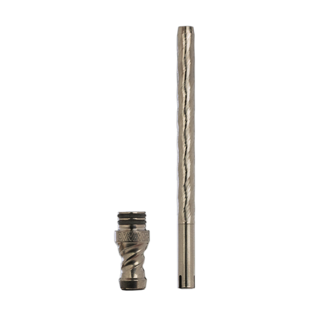 DynaVap WoodWynd Titanium Condenser Mouthpiece Assembly, parts broken down and separated for view