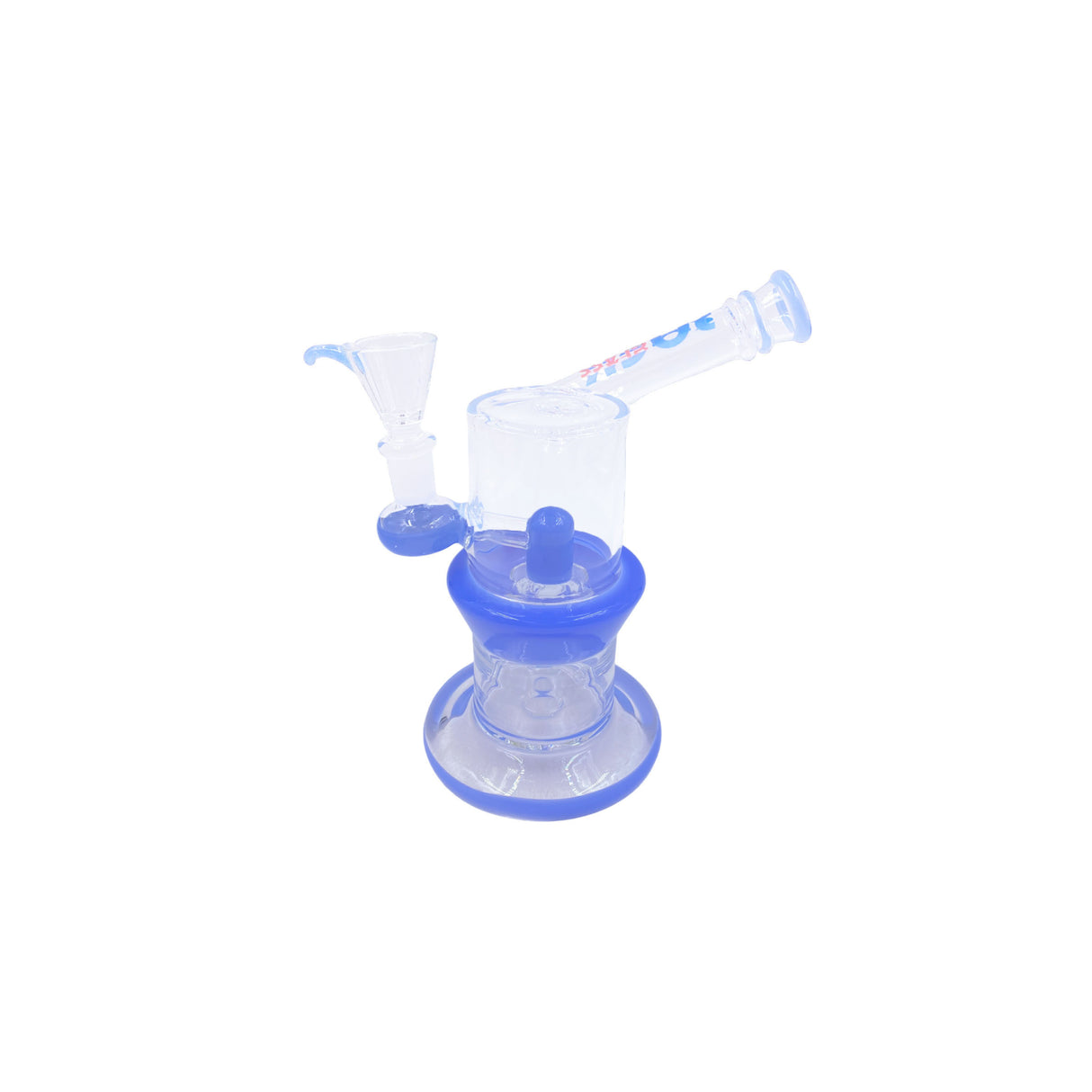 Rock Glass 10" Blush Chamber Sidecar Mini Beaker Dab Rig