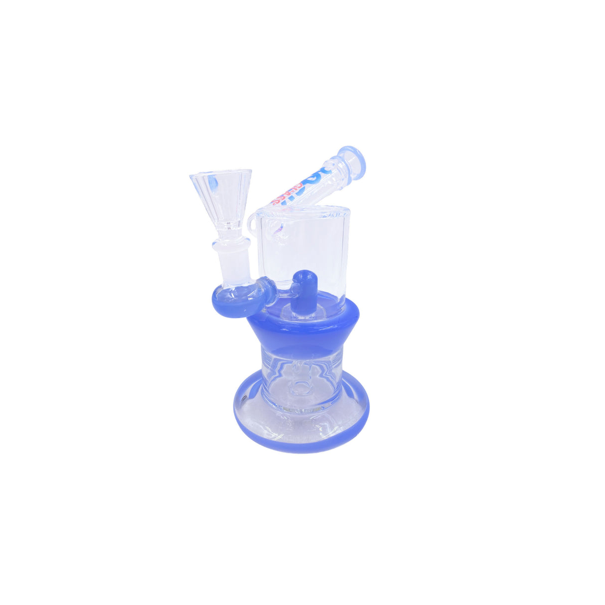 Rock Glass 10" Blush Chamber Sidecar Mini Beaker Dab Rig