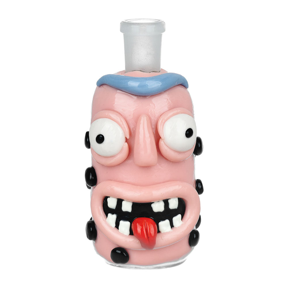 Mr Pickle Glass & Enamel Glow Ash Catcher - 14mm 90 Degree - Front View