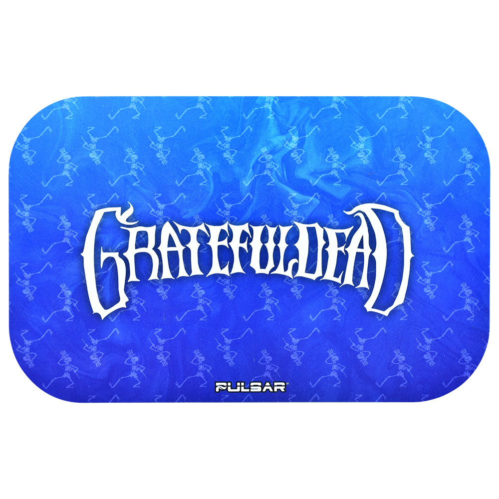 Pulsar Grateful Dead Dancing Skellies 11"x7" Rolling Tray with Magnetic Cover, Top View