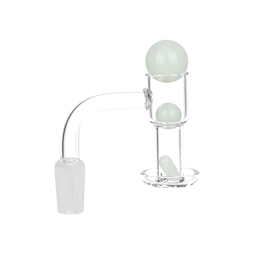 Glass House Terp Vacuum Banger Kit - 14mm Male 90 Degree Angle, Clear View